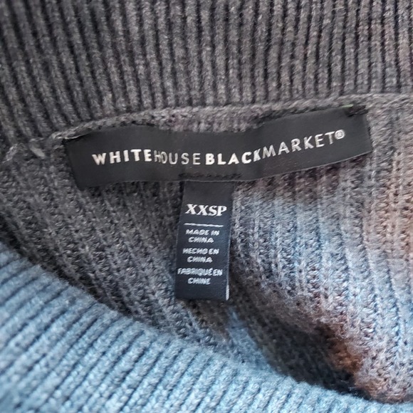 WHBM Slate Gray Ribbed Sweater Size XXSP - Picture 10 of 11